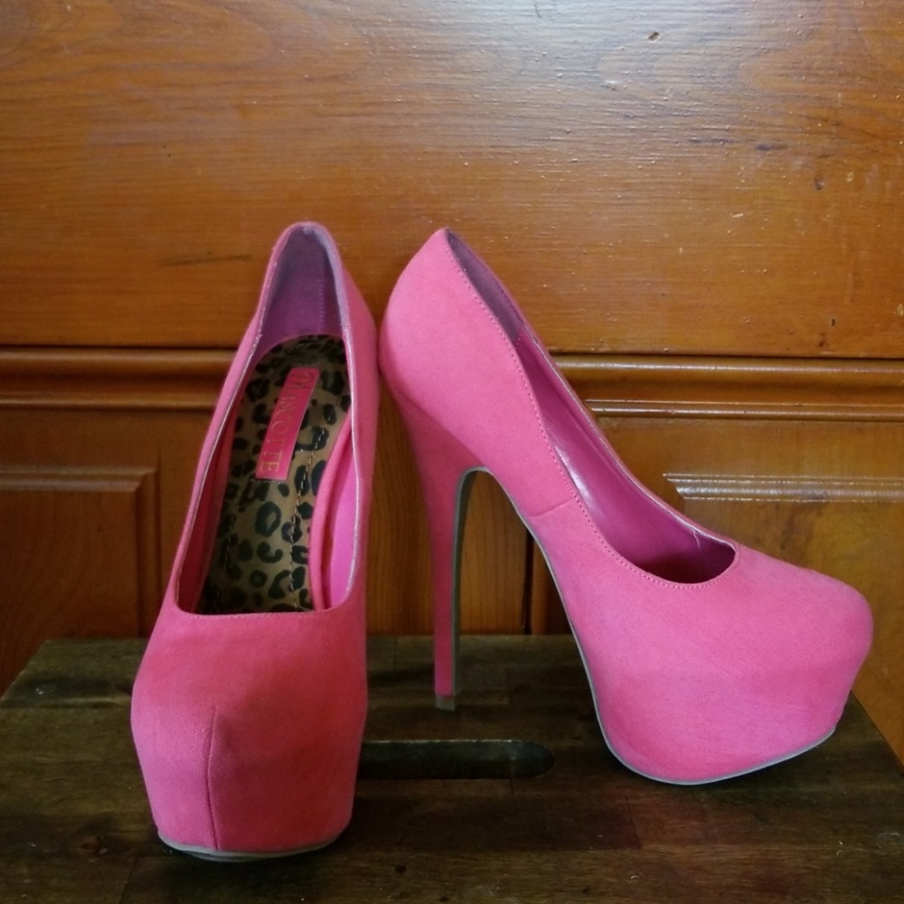 MASCOTTE SUEDE PRETTY IN PINK PLATFORMS